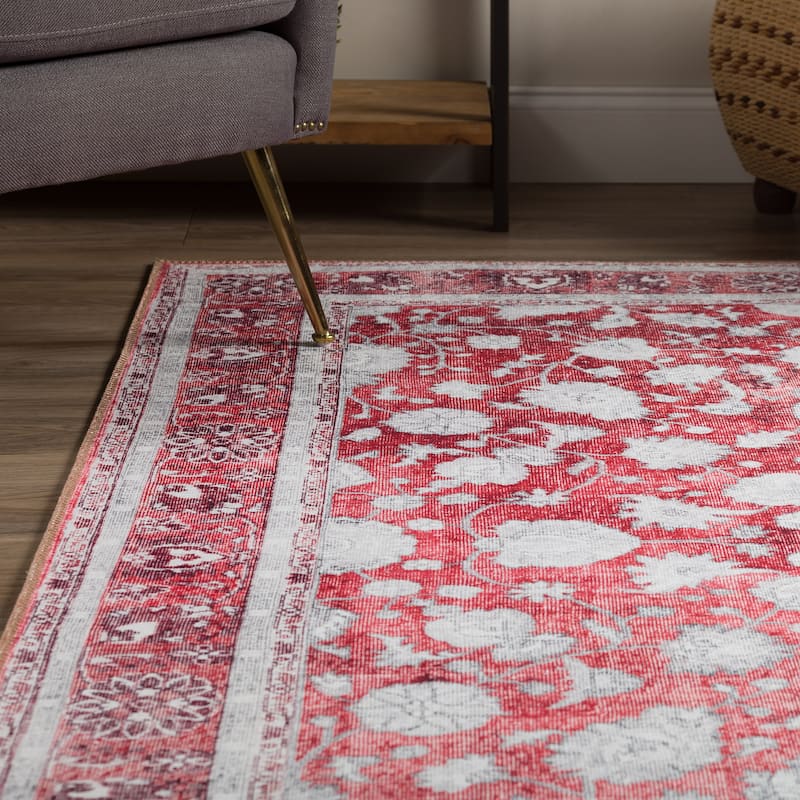 Addison Kensington Casual Vintage Non-skid Area Rug