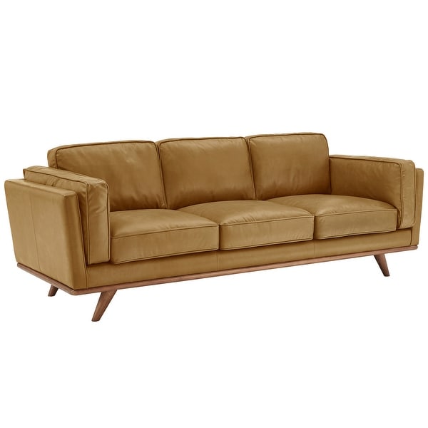 Gianella Oxford All Leather Sofa by iNSPIRE Q Modern - On Sale