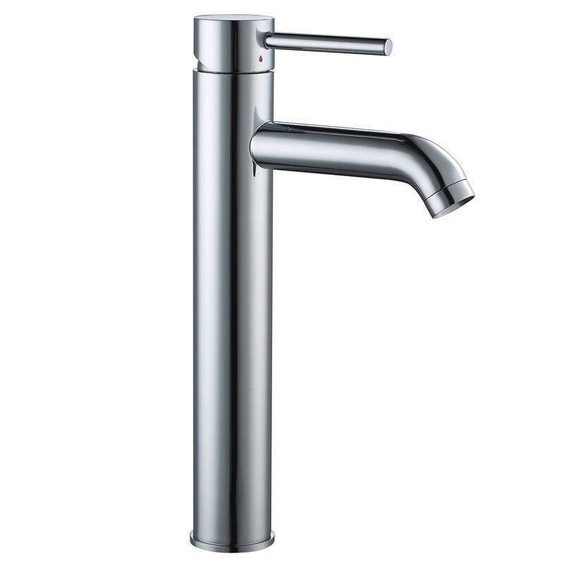 Elite High-temperature Rectangular Ceramic Bathroom Sink and Faucet Combo - Silver