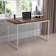 Option Walnut Top/White Frame