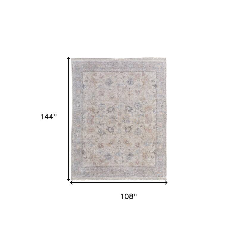 HomeRoots Floral Bohemian Rectangle Area Rug - 144.00 in. x 108.00 in. x 0.40 in.