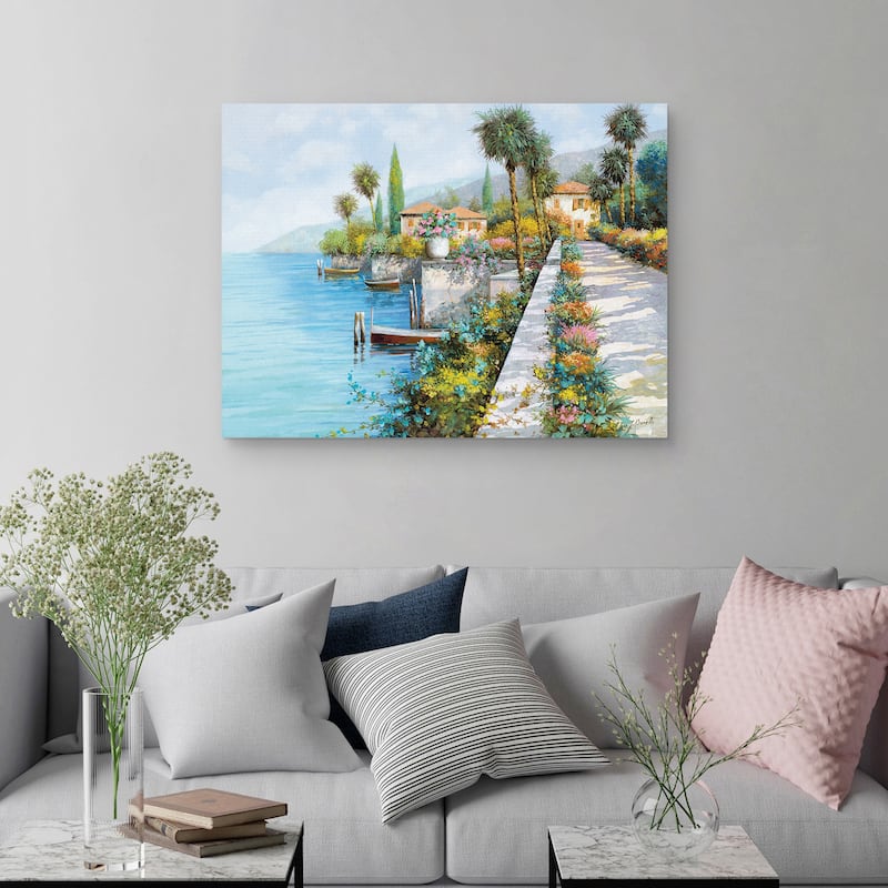 Lungo Lago by Guido Borelli Canvas Art Print