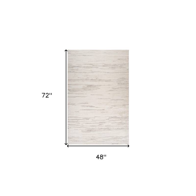 Biped Abstract Stain Resistant Woven Durable Area Rug By HomeRoots