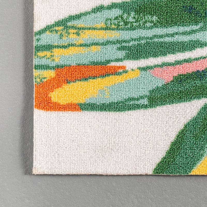 Nuloom Multi Indoor/Outdoor Contemporary Tropical Majestic Floral Bloom Area Rug