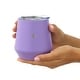 preview thumbnail 6 of 5, JoyJolt Vacuum Insulated Stainless Steel Stemless Wine Tumbler with Lid - 12 oz