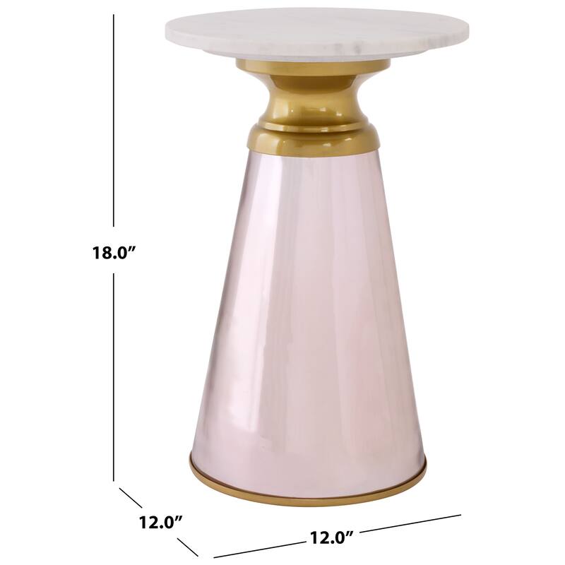 SAFAVIEH Home Guido Side Table - 12"W x 12"D x 18"H