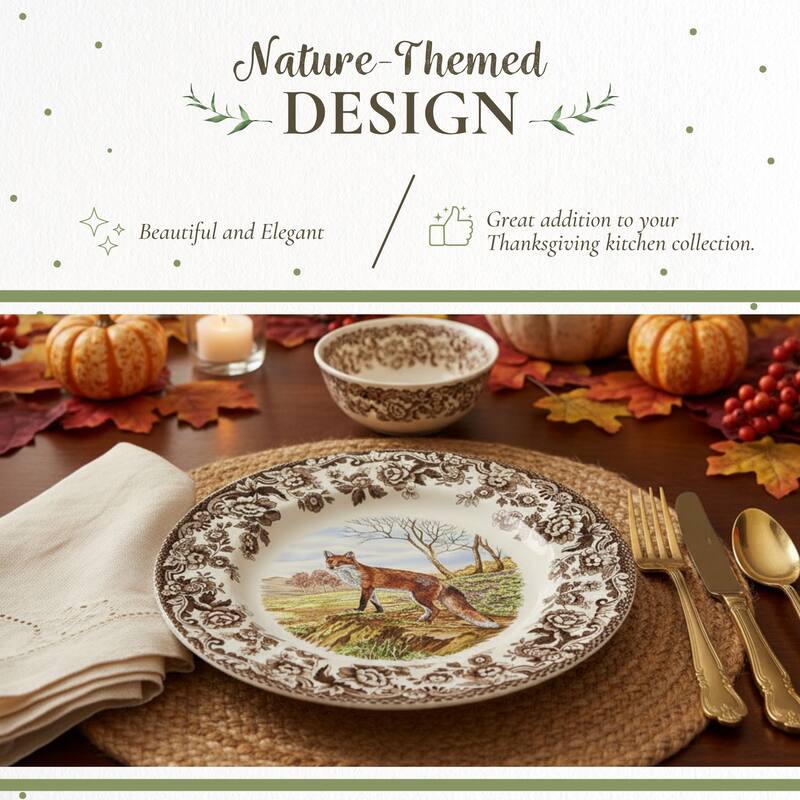 Spode Woodland Salad Plate Assorted Animals