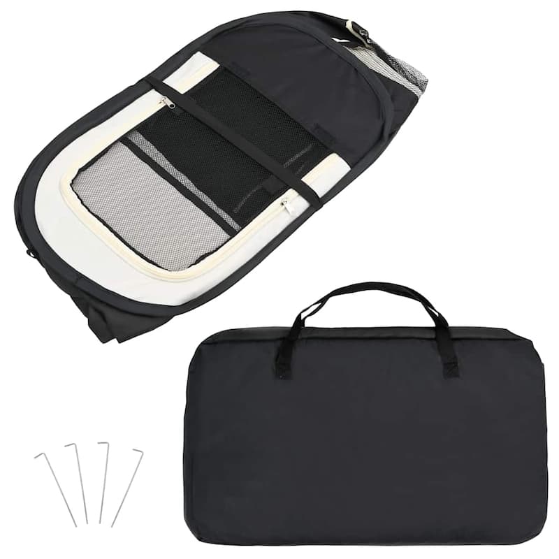 vidaXL Foldable Dog Playpen with Carrying Bag Dog Kennel Puppy Run Playpen