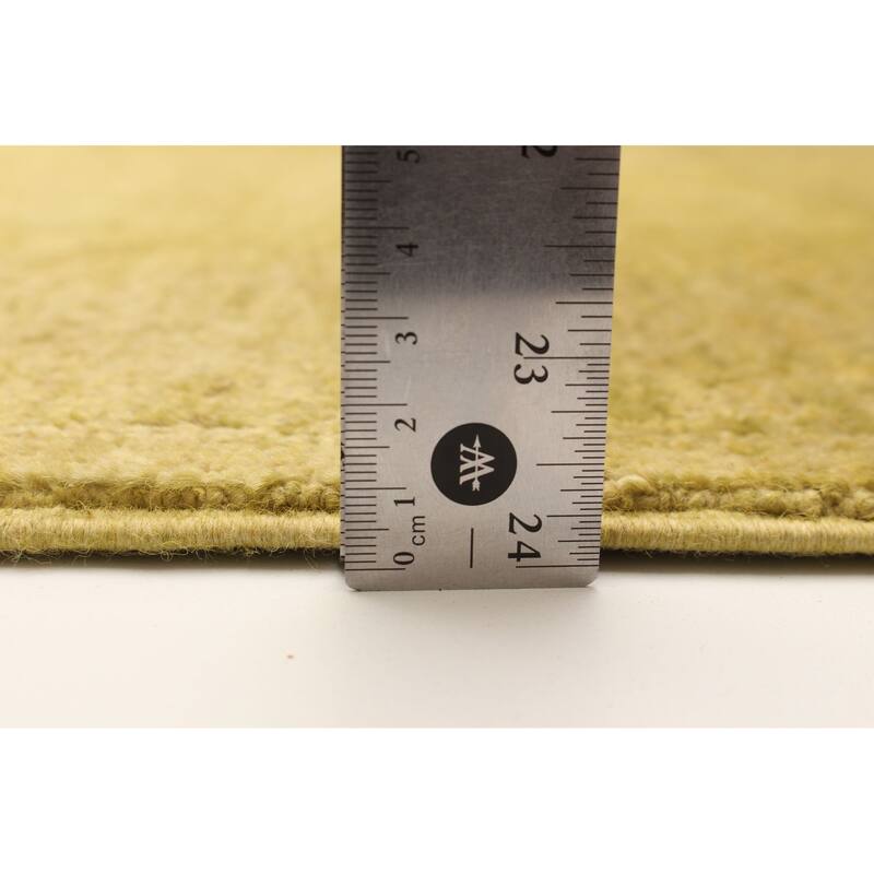 ECARPETGALLERY Hand-knotted Vibrance Olive Wool Rug - 5'10 x 8'8