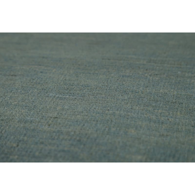 Aqua Blue & Green Modern Gabbeh Oriental Area Rug Handmade Wool Carpet - 4'10" x 6'10"