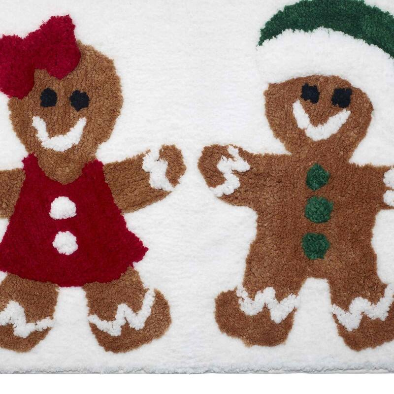 Avanti Linens Gingerbread 3-Piece Contour Rug Set