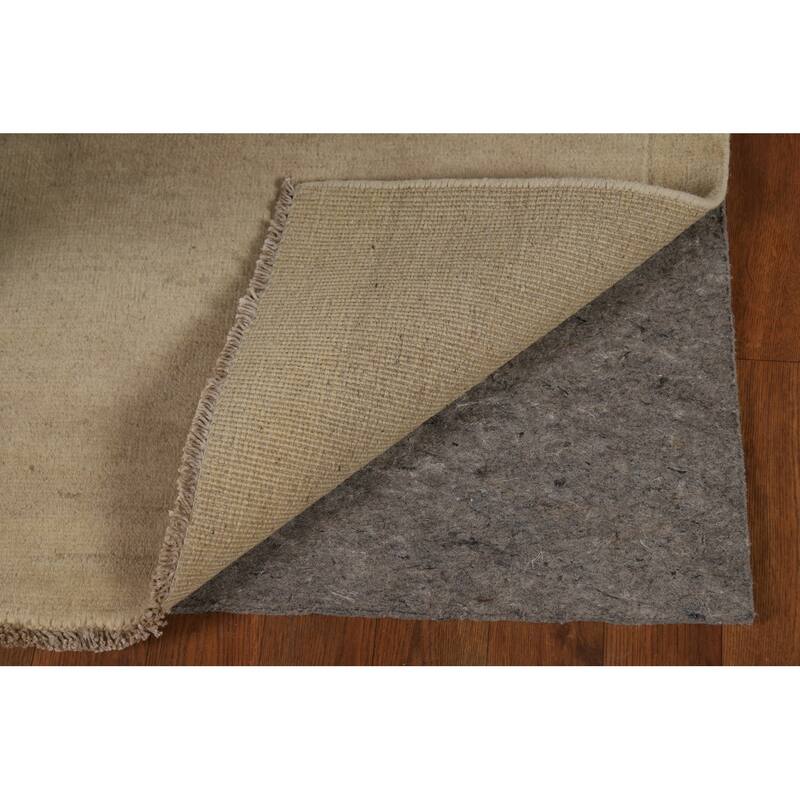 Gabbeh Modern Runner Rug Hand-Knotted Wool Carpet - 3'0"x 9'8"