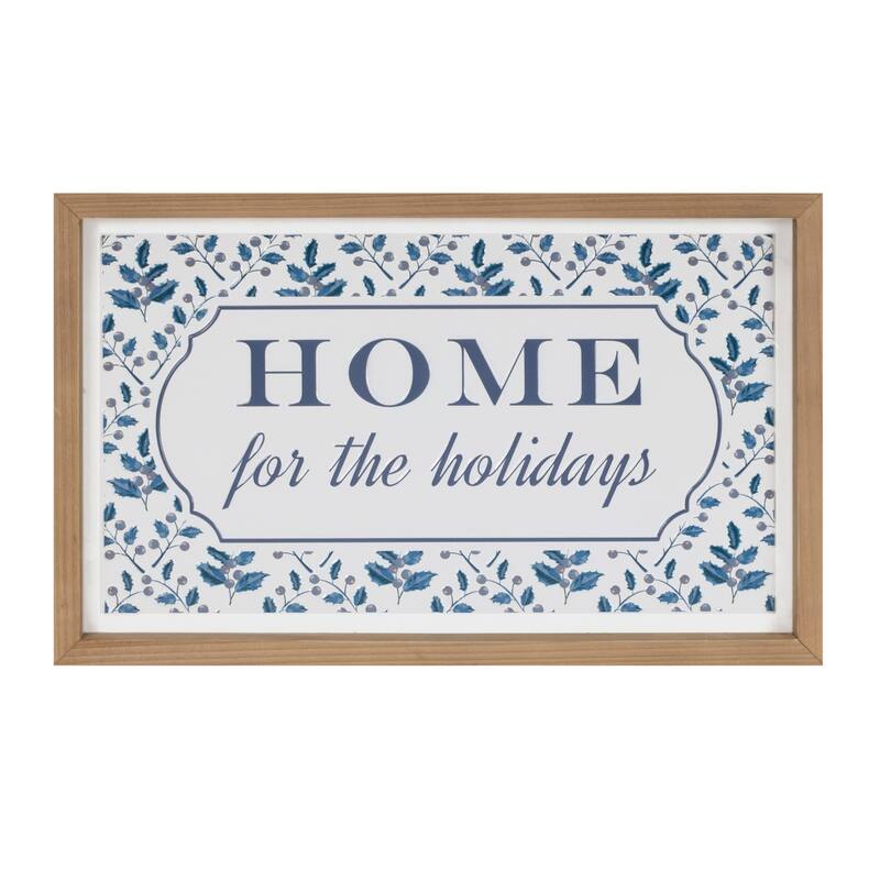Home for the Holidays Christmas Wall Art - 9.5" x 15.5"