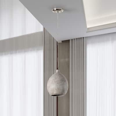 Teresa 1-Light Deep Gray Concrete Pendant by Kosas Home