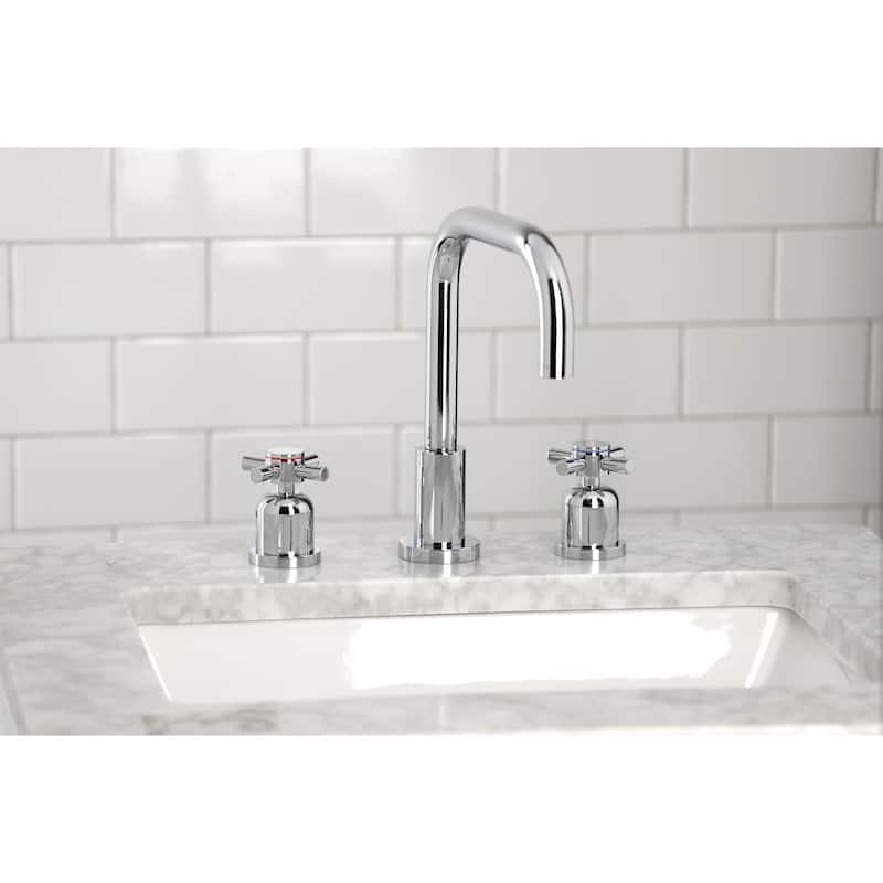 Concord Widespread Bathroom Faucet with Brass Pop-Up