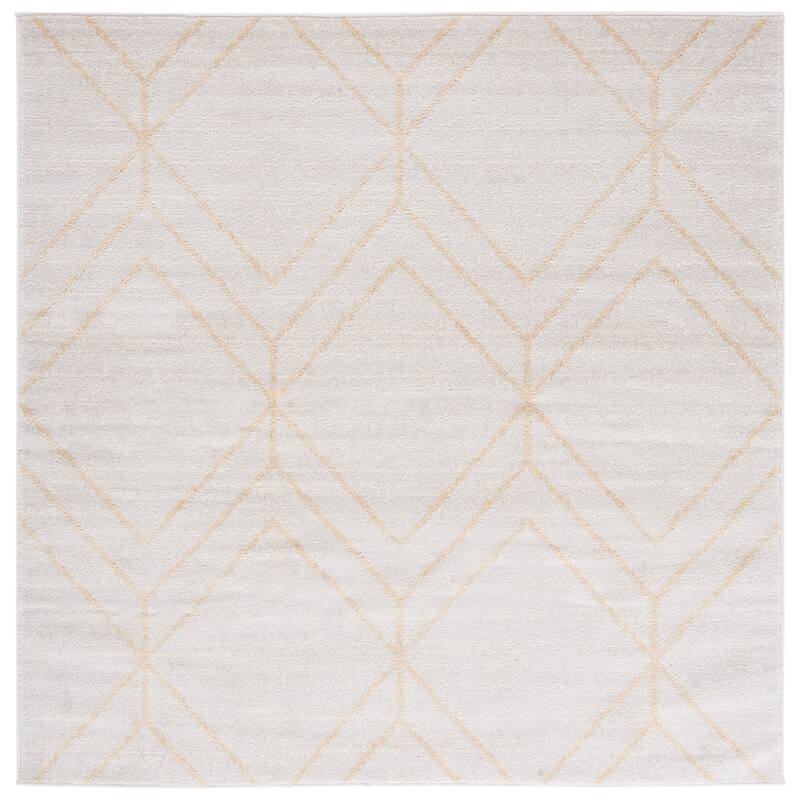 SAFAVIEH Adirondack Juvelina Modern Geometric Rug - 6' Square - Ivory/Gold