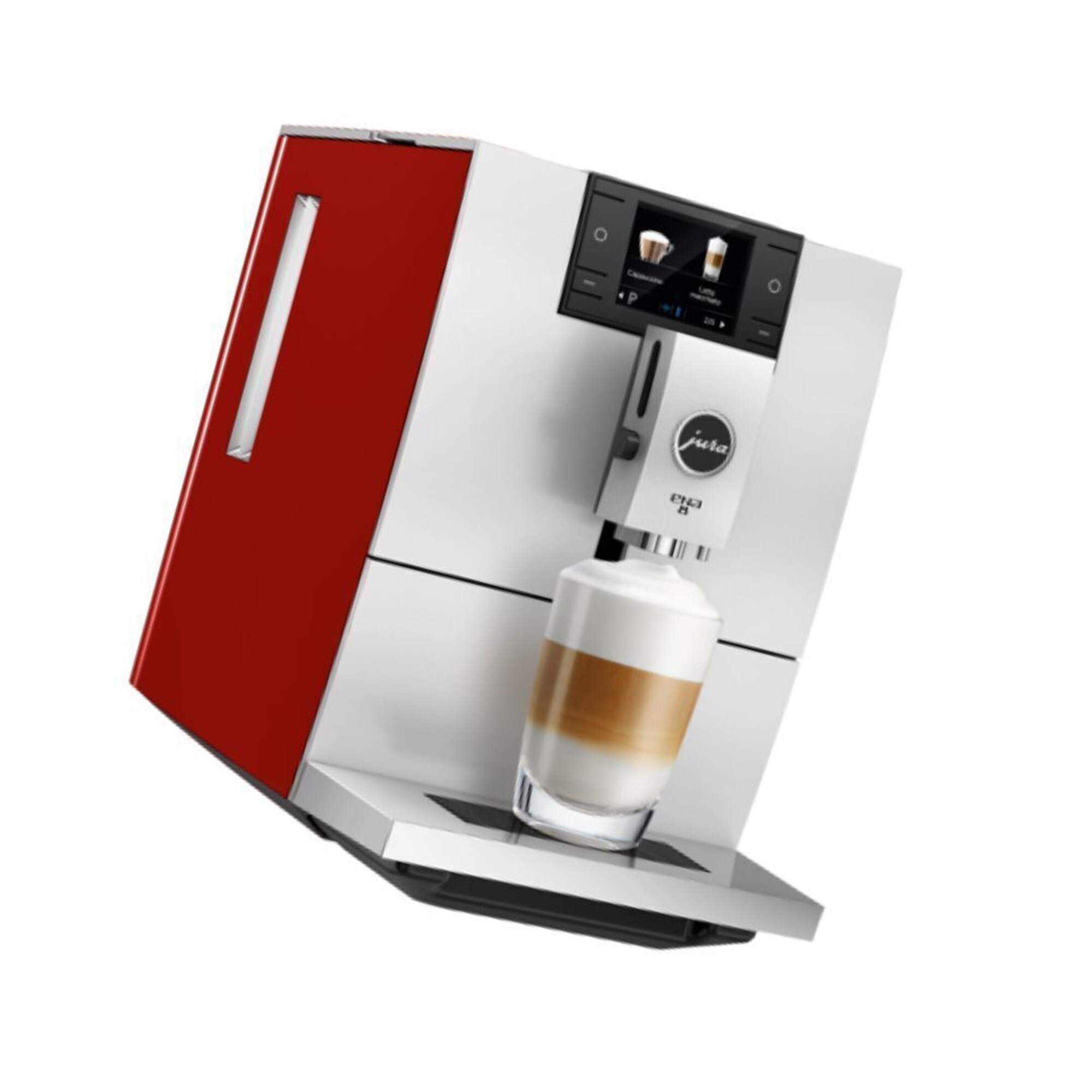 Jura ENA 8 Automatic Coffee Machine (Sunset Red),Certified