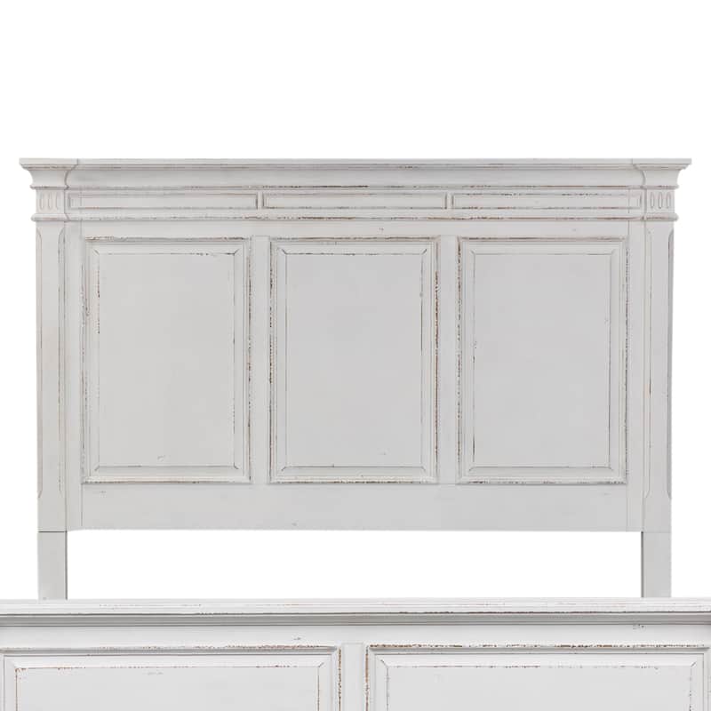 The Gray Barn Abbey Park Weathered Brown & Antique White King California Panel Bed