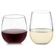 preview thumbnail 5 of 5, Libbey Stemless 12-Piece Wine Glass Party Set for Red and White Wines - Set of 12