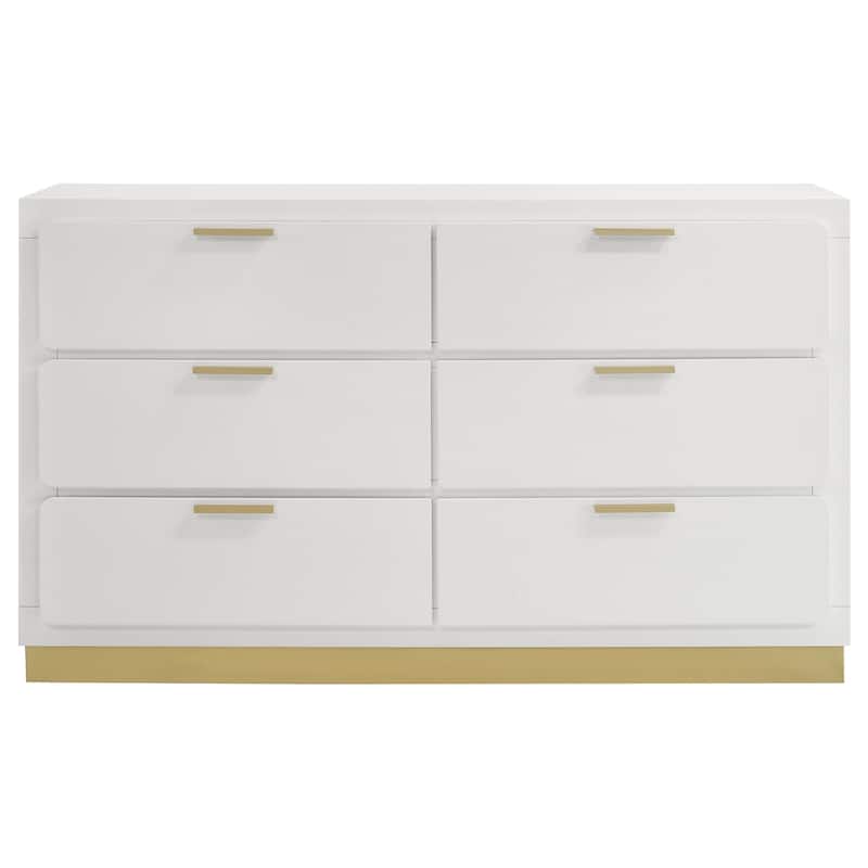 Caraway Contemporary Wood 6-drawer Dresser