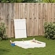 preview thumbnail 12 of 16, vidaXL Sandpit with Cover Sandbox Patio Outdoor Play Equipment Solid Wood Pine - 43.7" x 43.7" x 7.7"