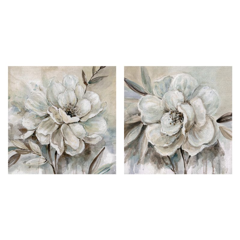 Neutral Bloom I, II by Carol Robinson Canvas Art Prints