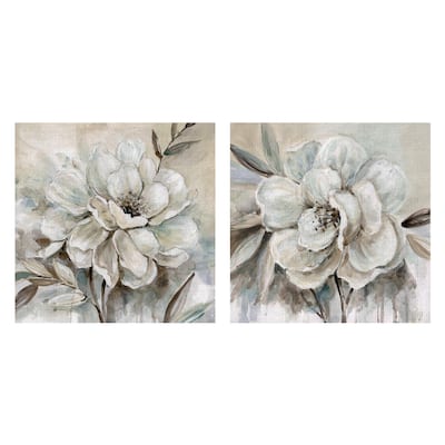 Neutral Bloom I, II by Carol Robinson Canvas Art Prints