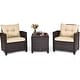 preview thumbnail 65 of 81, Costway 3PCS Patio Rattan Furniture Set Cushioned Conversation Set - See Details