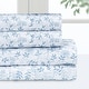 preview thumbnail 22 of 27, Pointehaven Microfiber Printed and Solid Luxury sized Sheet Set Full - Floral Vine