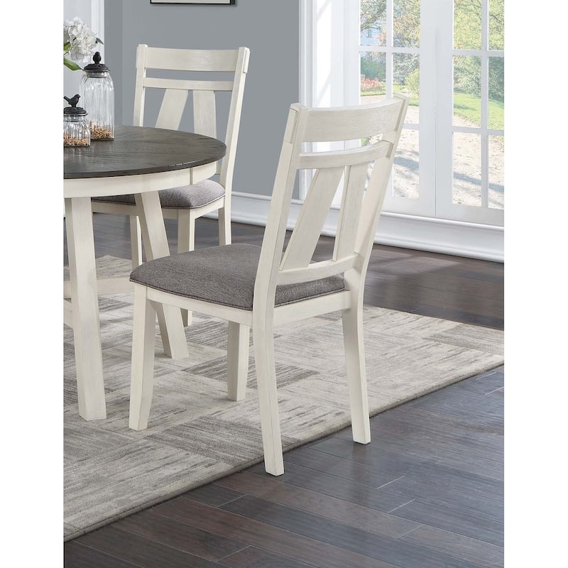 Upholstered Dining Chair White Finish Dining Room Furniture