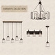 preview thumbnail 15 of 18, Farmsy Modern Farmhouse Linear Faux Wood Metal Chandelier Glass Adjustable Kitchen Island Pendant for Dining Room
