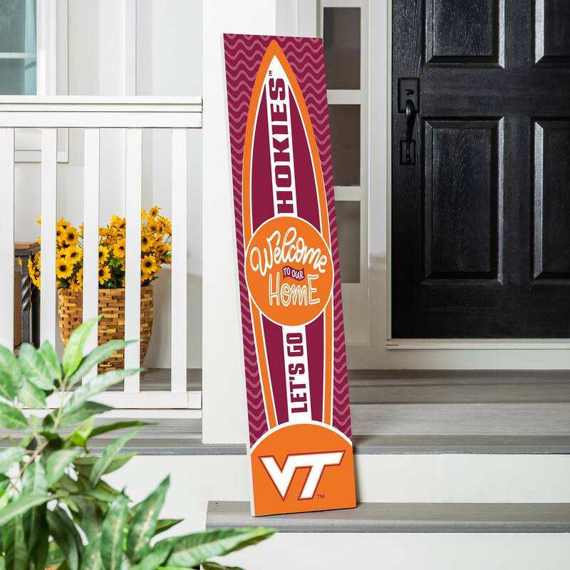 47" Porch Leaner Welcome Wall Sign, Virginia Tech - Multi