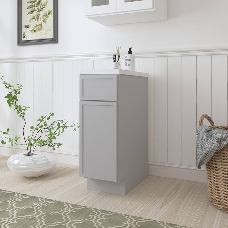 Vanity Art 12" Freestanding Single Base Storage Cabinet with Soft Close Door