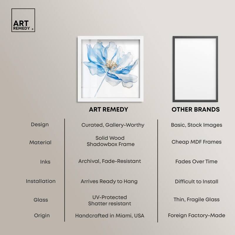 Glacier Ghost Blossom Shadowbox by Art Remedy