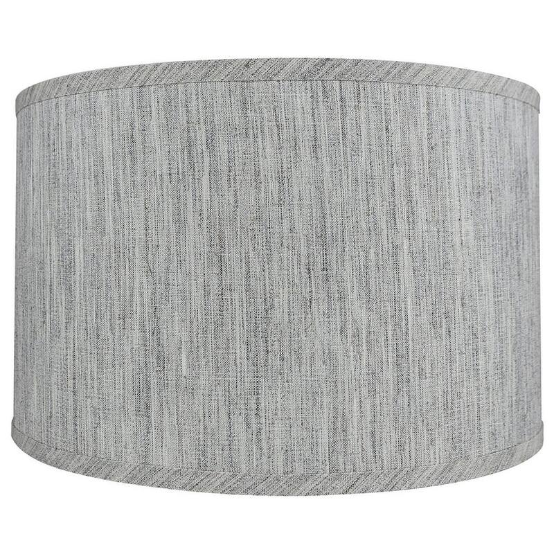 Classic Drum Smooth Linen Lamp Shade, 8" to 16" Bottom Size