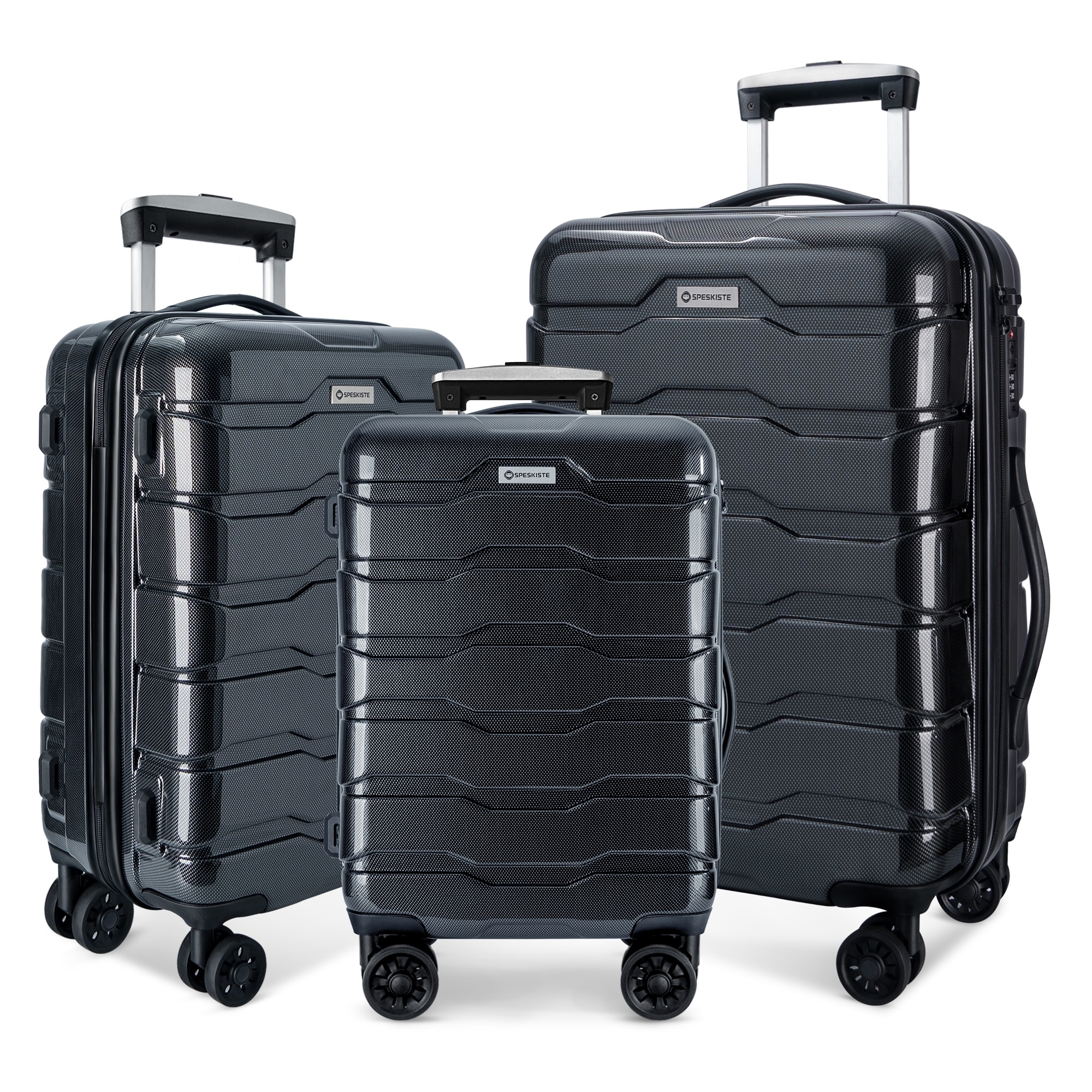 Samsonite centric piece imapacted expandable hardside spinner luggage set
