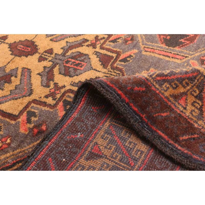 ECARPETGALLERY Hand-knotted Teimani Dark Grey Wool Rug - 2'11 x 4'5