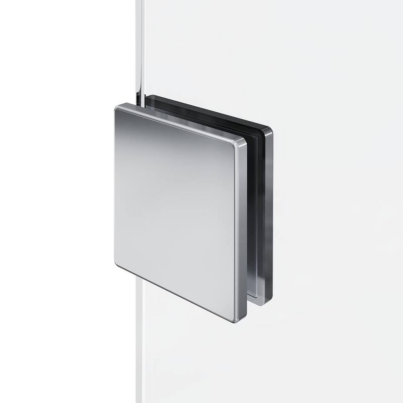 Elegant Tub Door Frameless Pivot Hinged Bathtub Glass Panel with Clear Tempered Glass Door for Bathtub