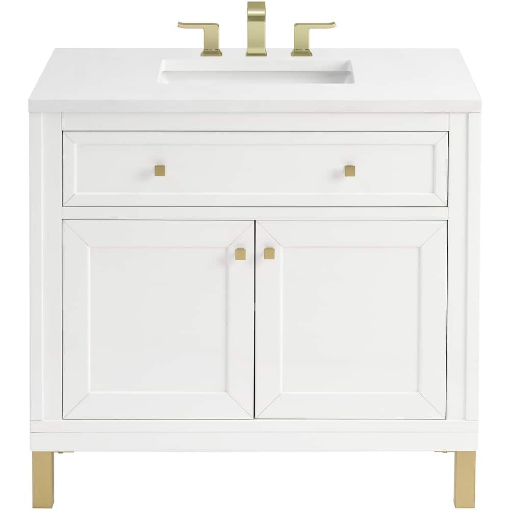 James Martin Vanities 503-V36-3WZ Chicago 36" Free Standing Single