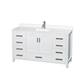 Option White, Chrome Trim, White Quartz Top