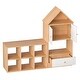 preview thumbnail 14 of 13, Children's Bookshelf with House-Shaped Design,Multi-Functional Storage,Adjustable Placement,Kids Organizer,Easy Assembly & Safe