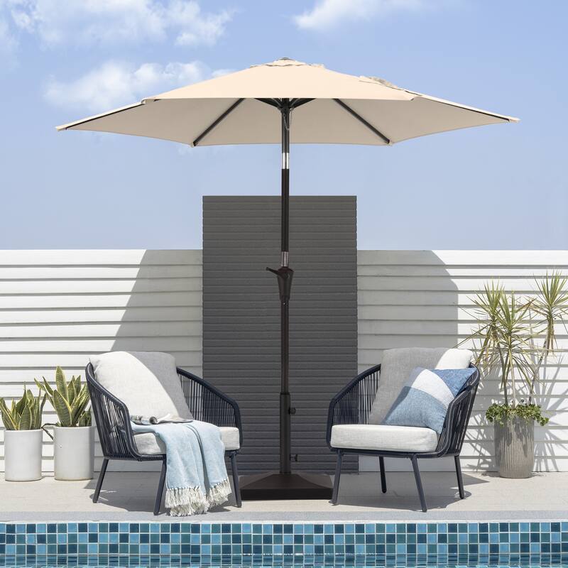 BONOSUKI Patio 7.5FT Market Umbrellas Table Umbrella With Tilt Button