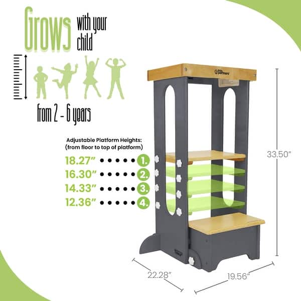 dimension image slide 6 of 7, Little Partners® Explore 'N Store Learning Tower®
