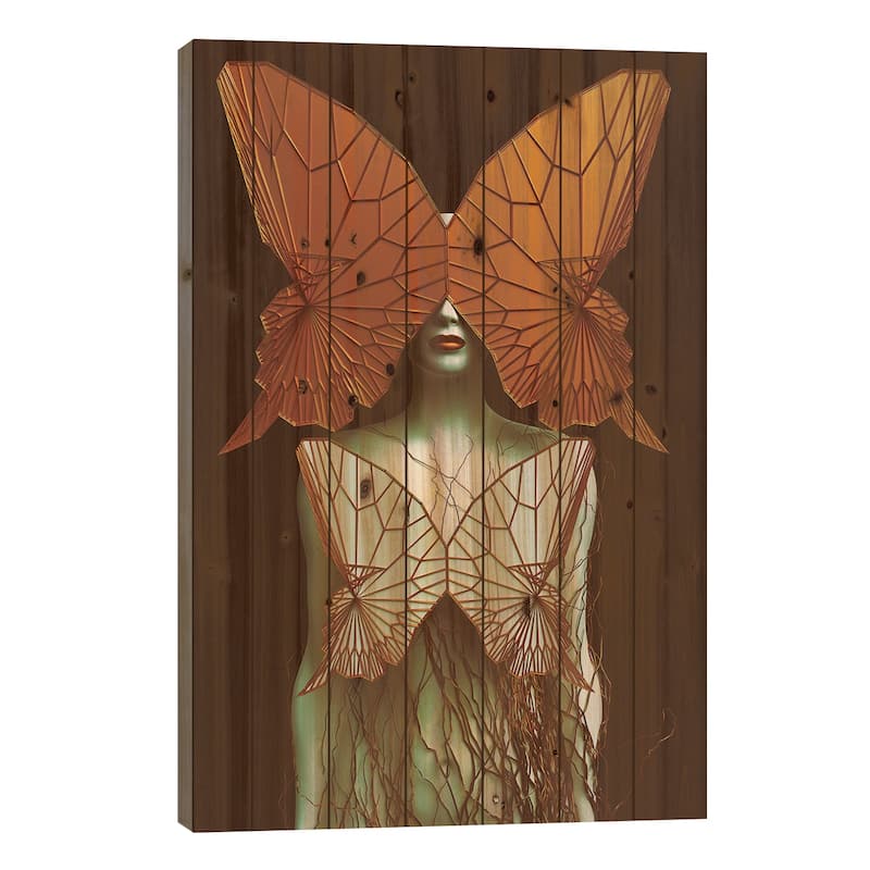 Transformation II Print On Wood by SpaceFrog Designs - Multi-Color - 26x18x1.5