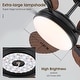 preview thumbnail 24 of 29, 52" Waterproof Indoor and Outdoor Ceiling Fans with Lights, APP and Remote Control, Dimmable Farmhouse Ceiling Fan - 52 Inches