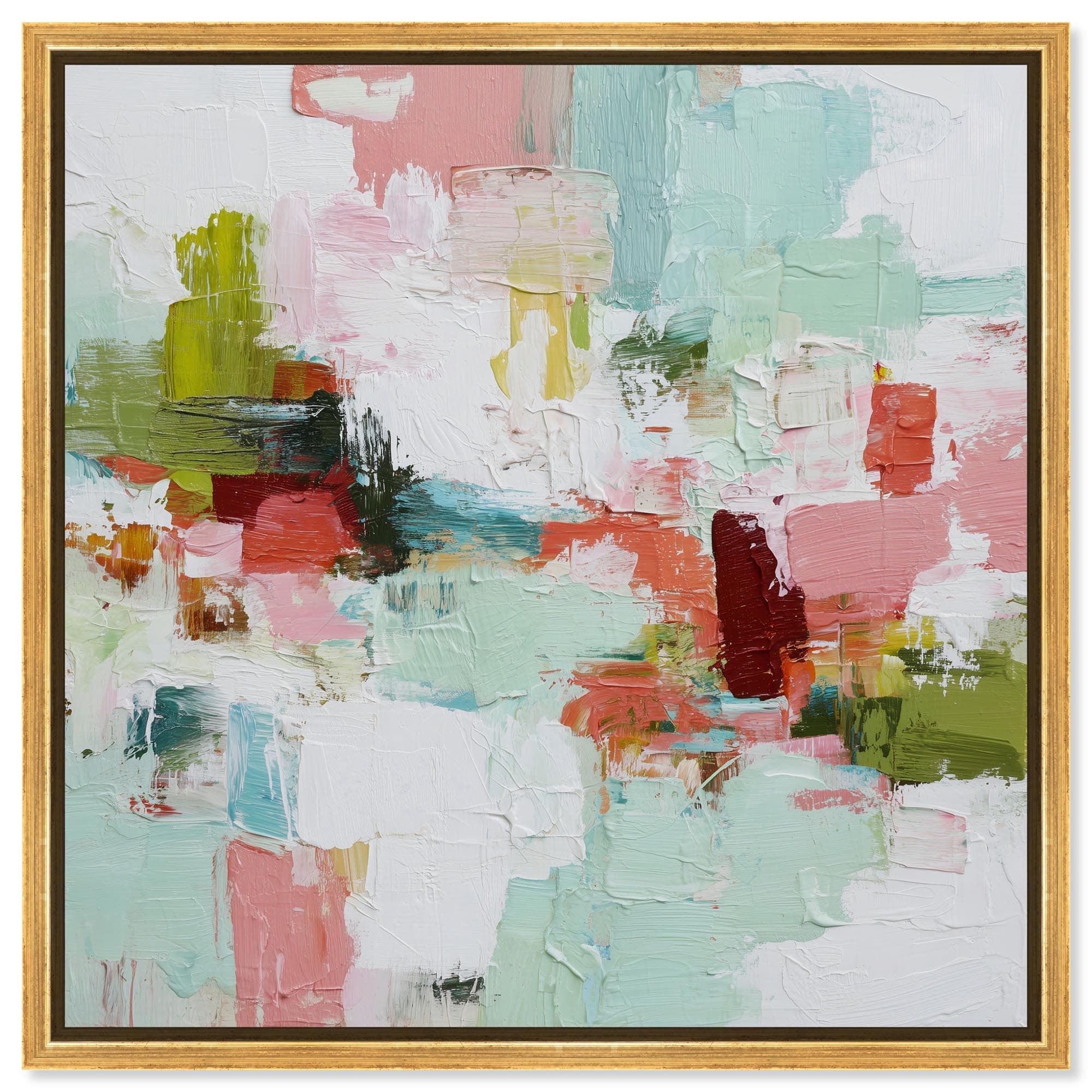 Happy Jumble I Living Room Wall Art Canvas Print by Art Remedy