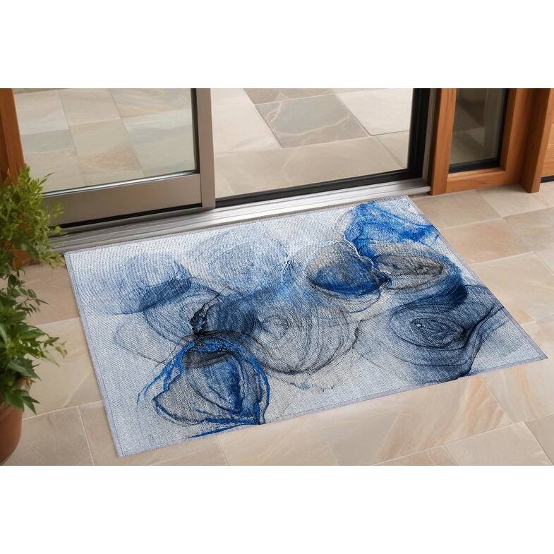 Bax Contemporary Abstract Weather Resistant Classic Meets Modern Outdoor Rug - 2' x 3' - Multi