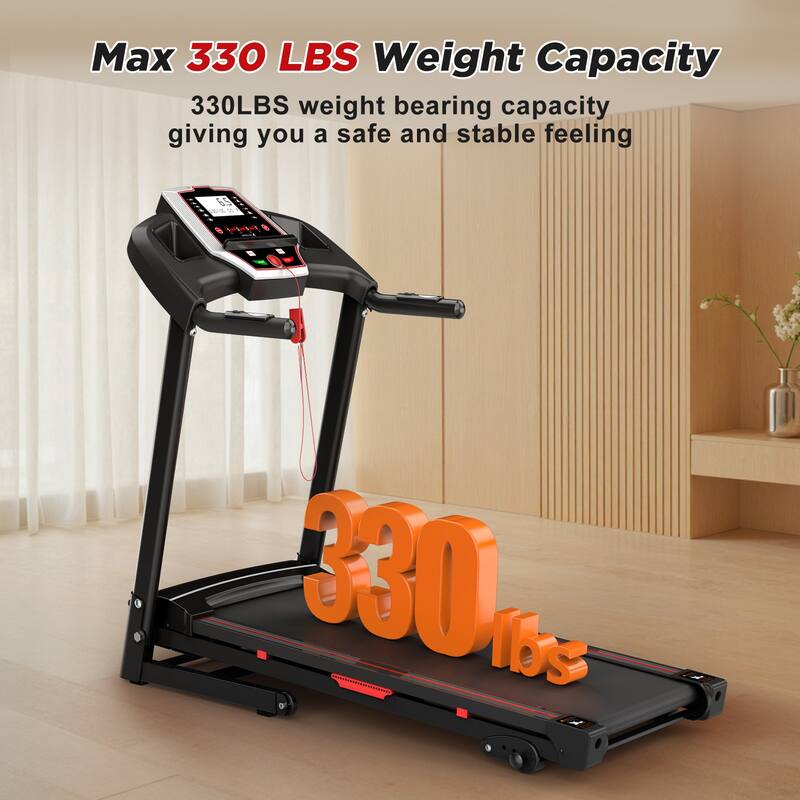 Folding Treadmills for Home - 3.5HP Portable Foldable with Incline, Electric Treadmill for Running Walking Jogging Exercise
