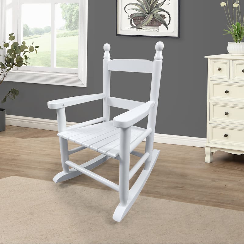White Children's Rocking Chair -Suitable for kids-