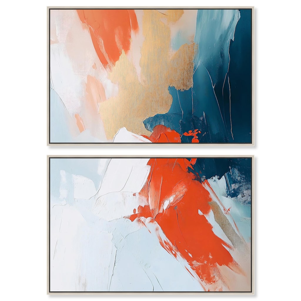Bold and Bright I Canvas Set of 2 by Art Remedy
